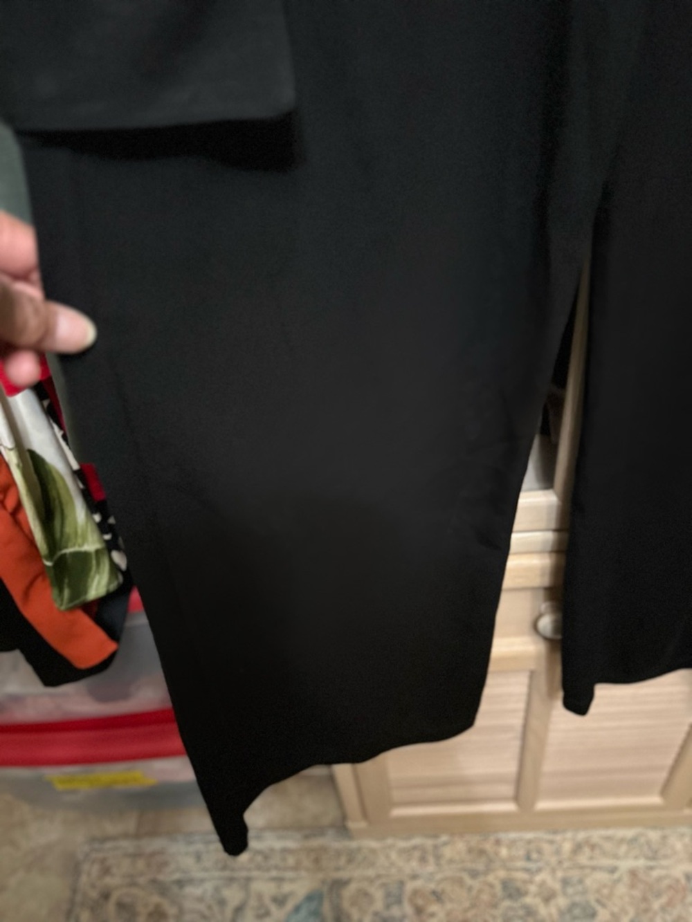Women’s scoop Black Drawstring Cargo pants - Picture 2 of 3